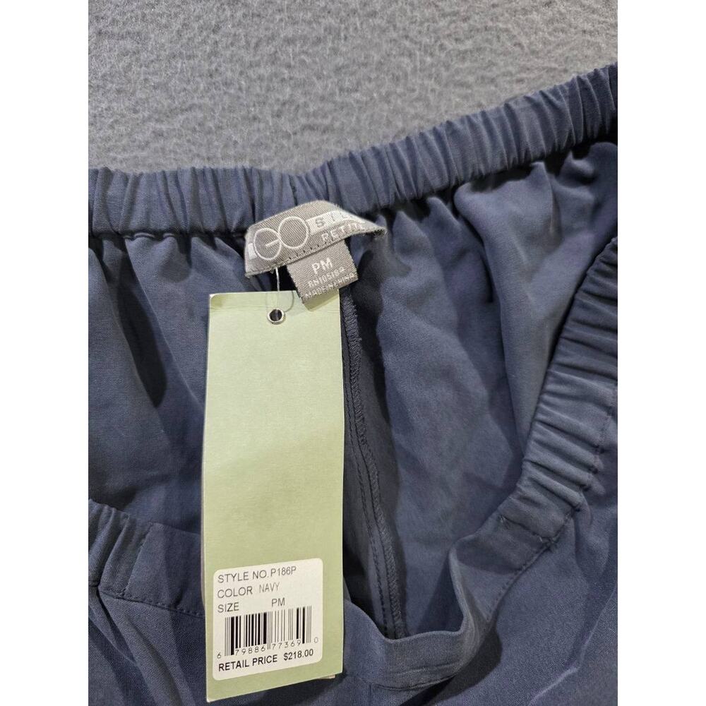 Go Silk Go Luxe Wide 100% silk Pants Relaxed Wide Leg Elastic Pet M A010829 - Picture 8 of 11